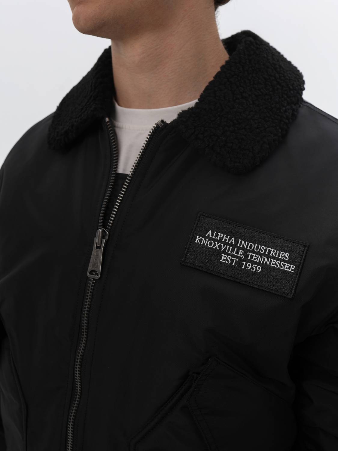 Куртка / Бомбер утепленный мужской ''CWU 45/P Oxford SC'' (Black) Alpha Industries