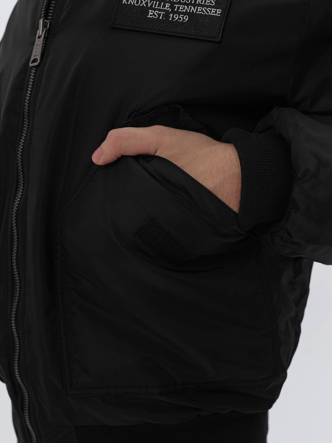Куртка / Бомбер утепленный мужской ''CWU 45/P Oxford SC'' (Black) Alpha Industries