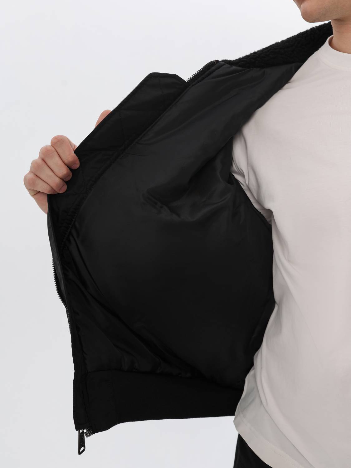 Куртка / Бомбер утепленный мужской ''CWU 45/P Oxford SC'' (Black) Alpha Industries