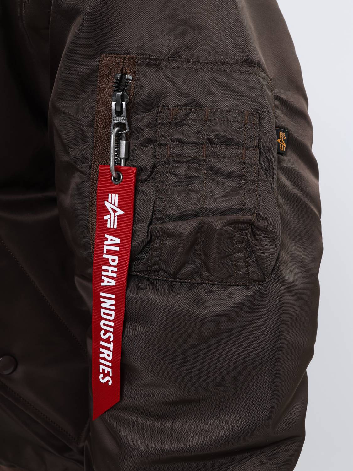 Куртка / Бомбер утепленный мужской ''MA-1'' (Chocolate) Alpha Industries