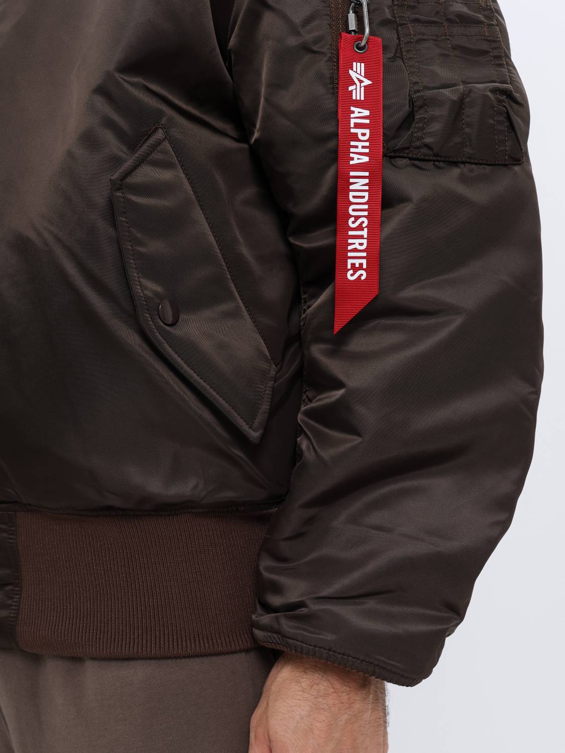 Куртка / Бомбер утепленный мужской ''MA-1'' (Chocolate) Alpha Industries