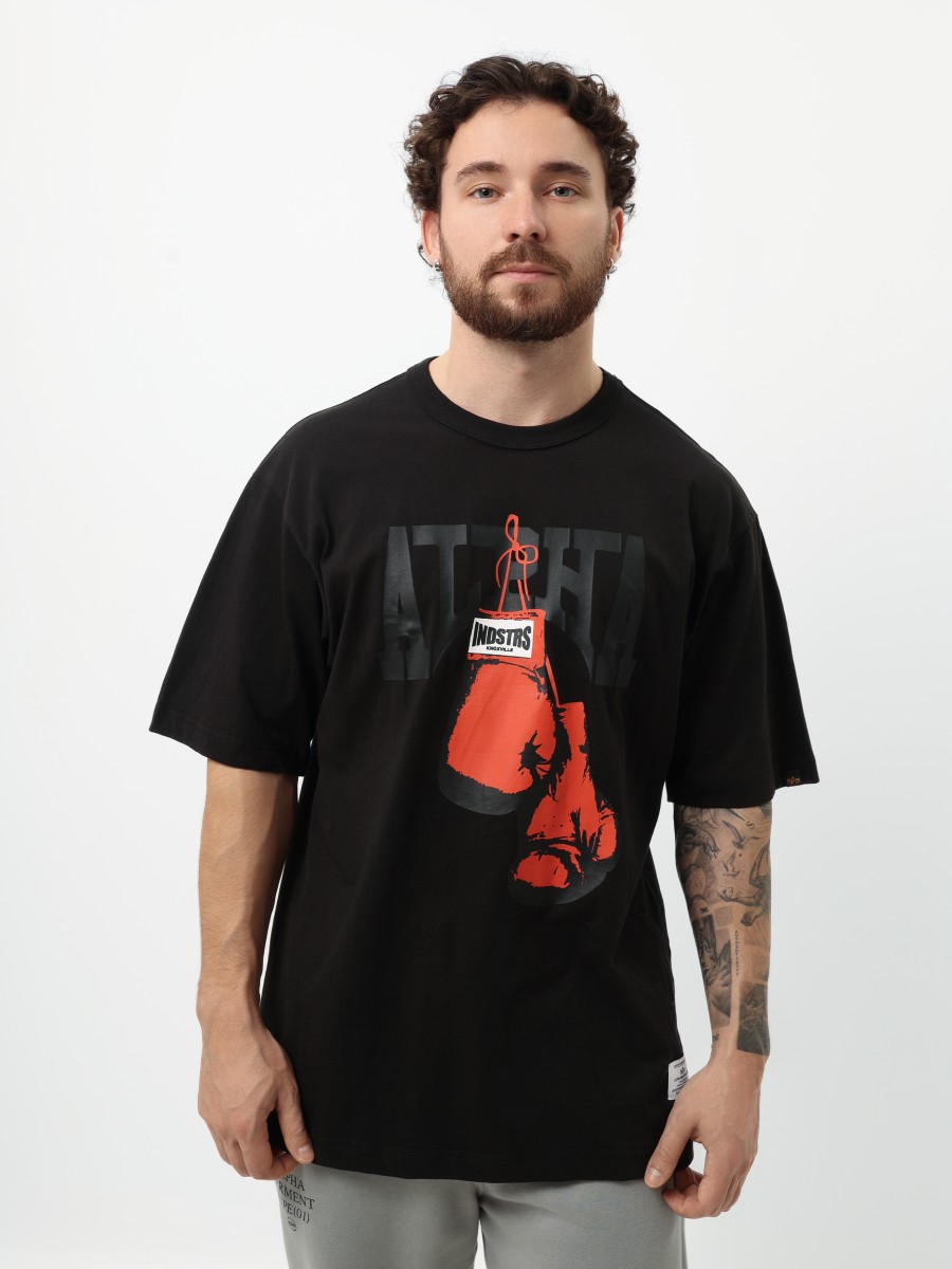 Футболка "Alpha Boxer" (Black) Alpha Industries