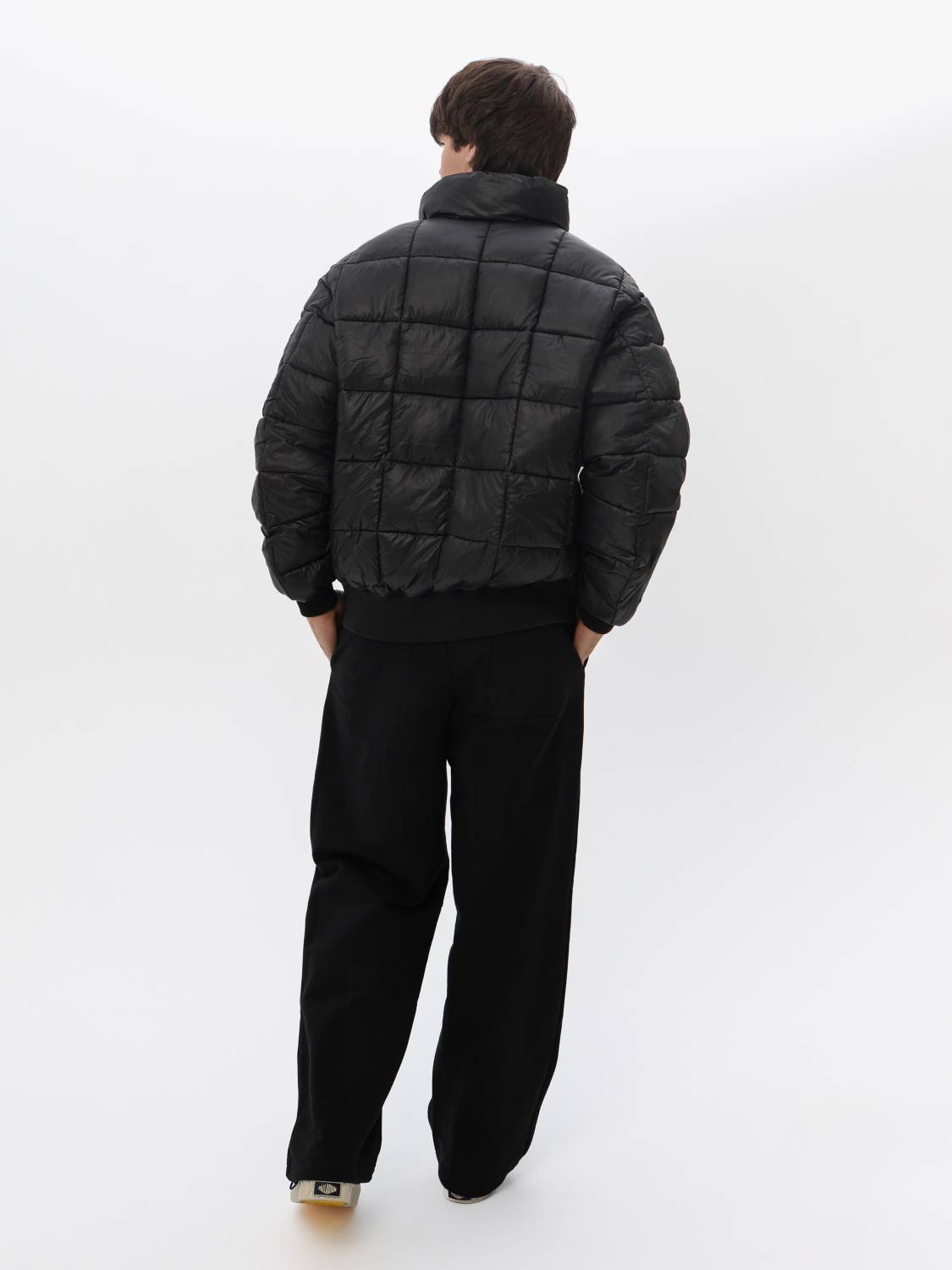 Куртка / Бомбер теплый пуховый мужской ''MA-1 Puffer'' (Black) Alpha Industries