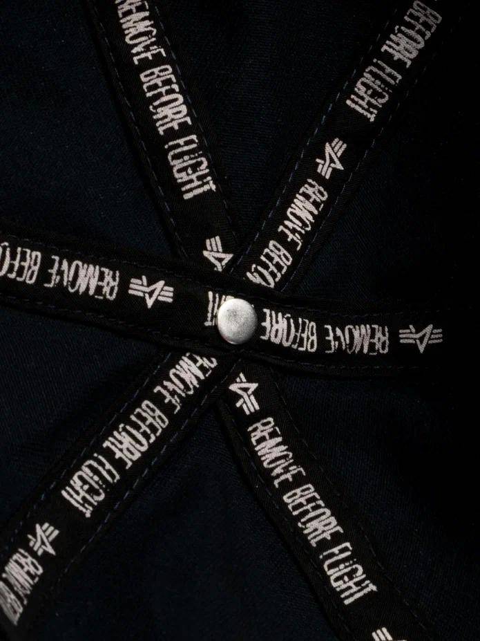Кепка / Бейсболка ''NASA Worm Logo'' (Replica Blue) Alpha Industries