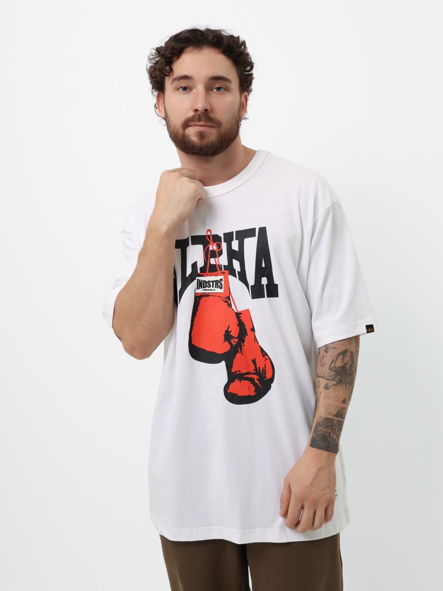 Футболка "Alpha Boxer" (White) Alpha Industries