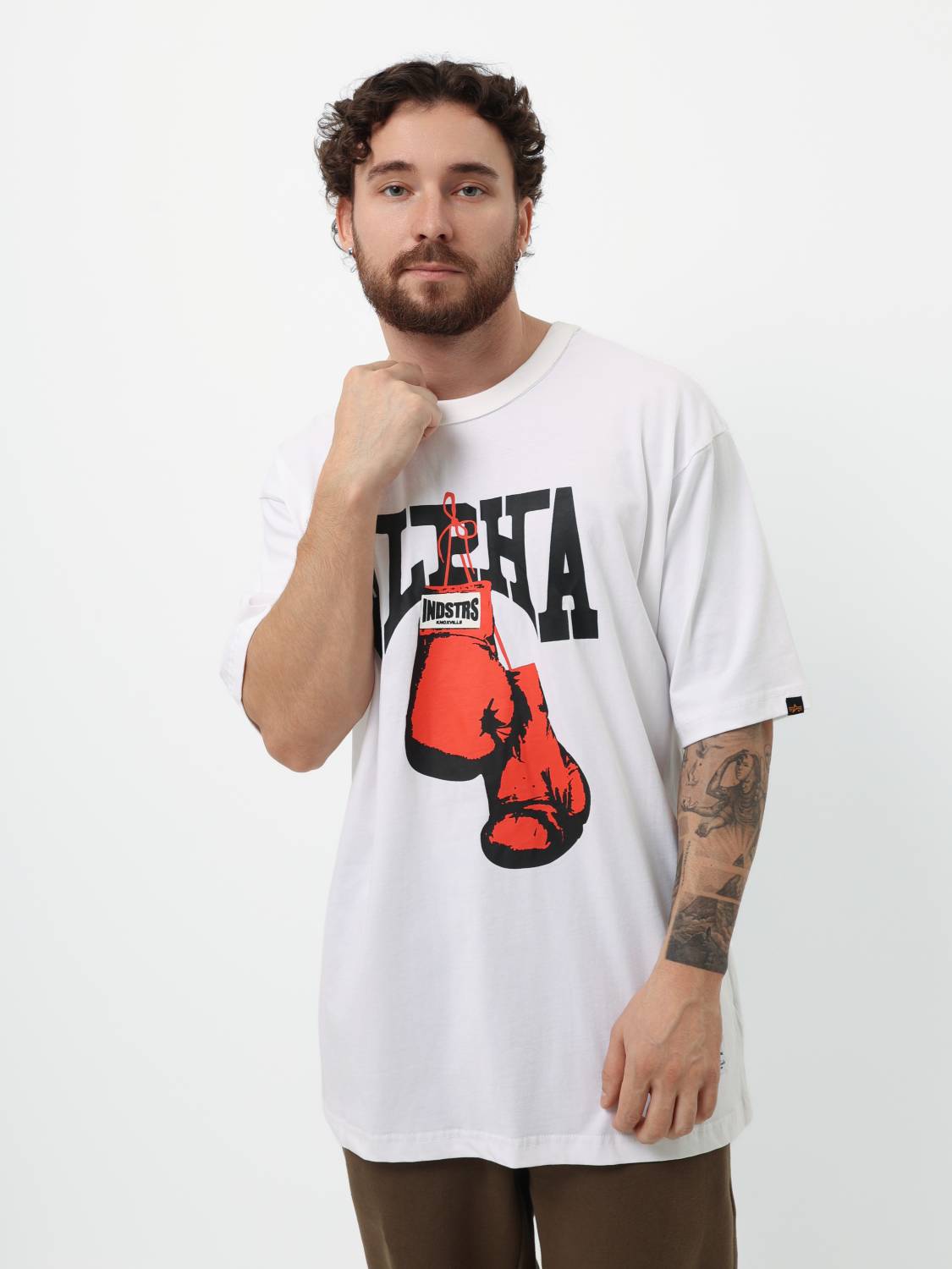 Футболка "Alpha Boxer" (White) Alpha Industries