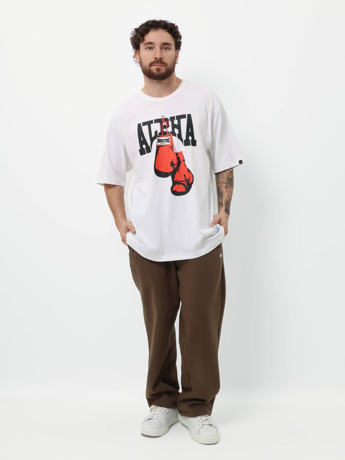 Футболка "Alpha Boxer" (White) Alpha Industries