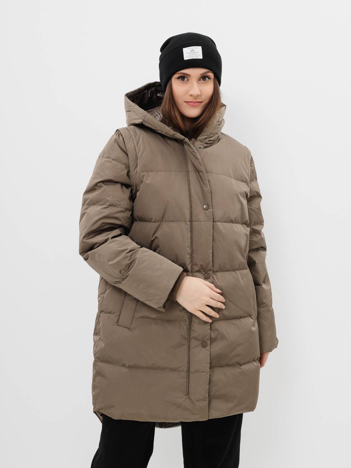 Куртка / Парка-жилет теплая женская "Sierra Convertible W" (Coyote Brown) Alpha Industries