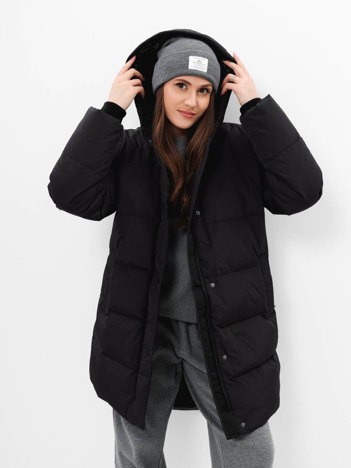Куртка / Парка-жилет теплая женская "Sierra Convertible W" (Black) Alpha Industries