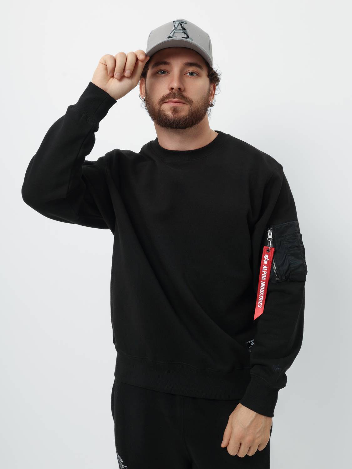 Кепка / Бейсболка ''New Era X'' (Light Gray) Alpha Industries