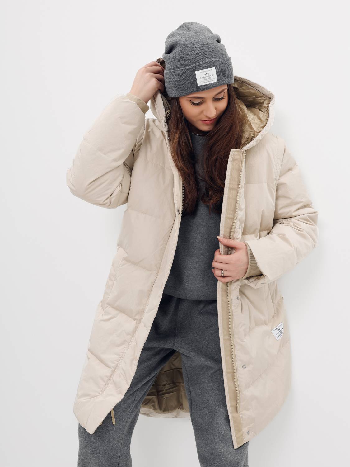 Куртка / Парка-жилет теплая женская "Sierra Convertible W" (Limestone) Alpha Industries