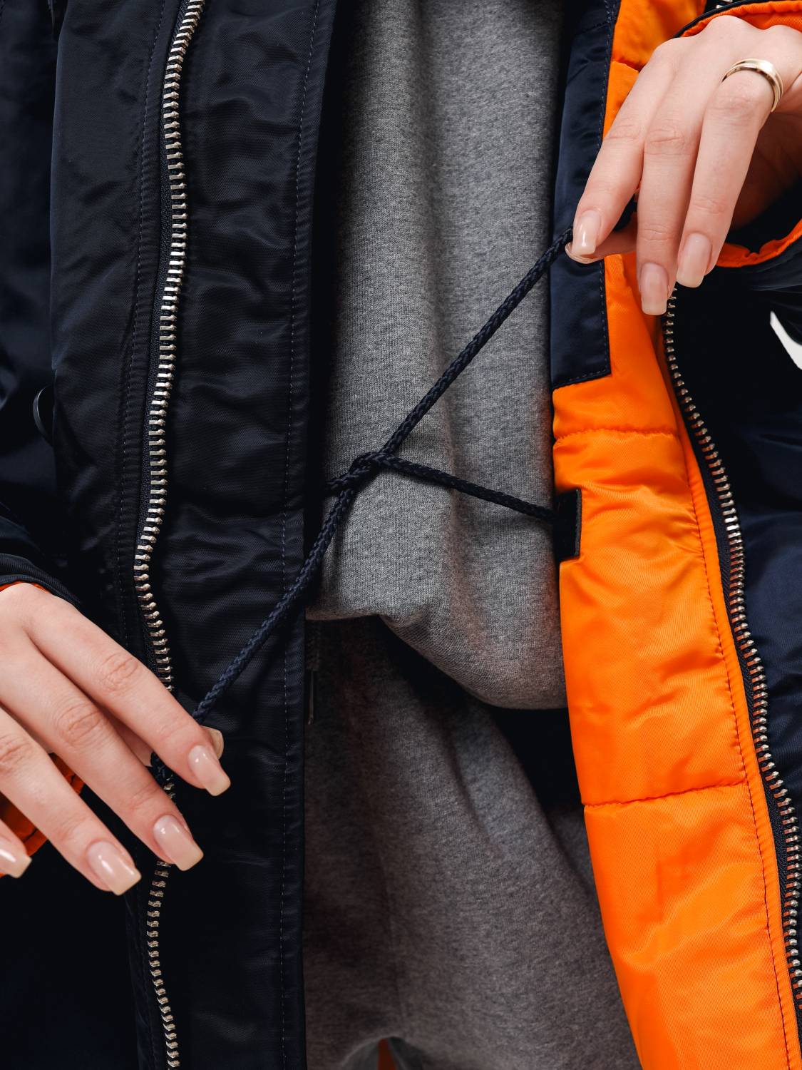 Куртка / Парка теплая женская "N-3B W" (Replica Blue) Alpha Industries