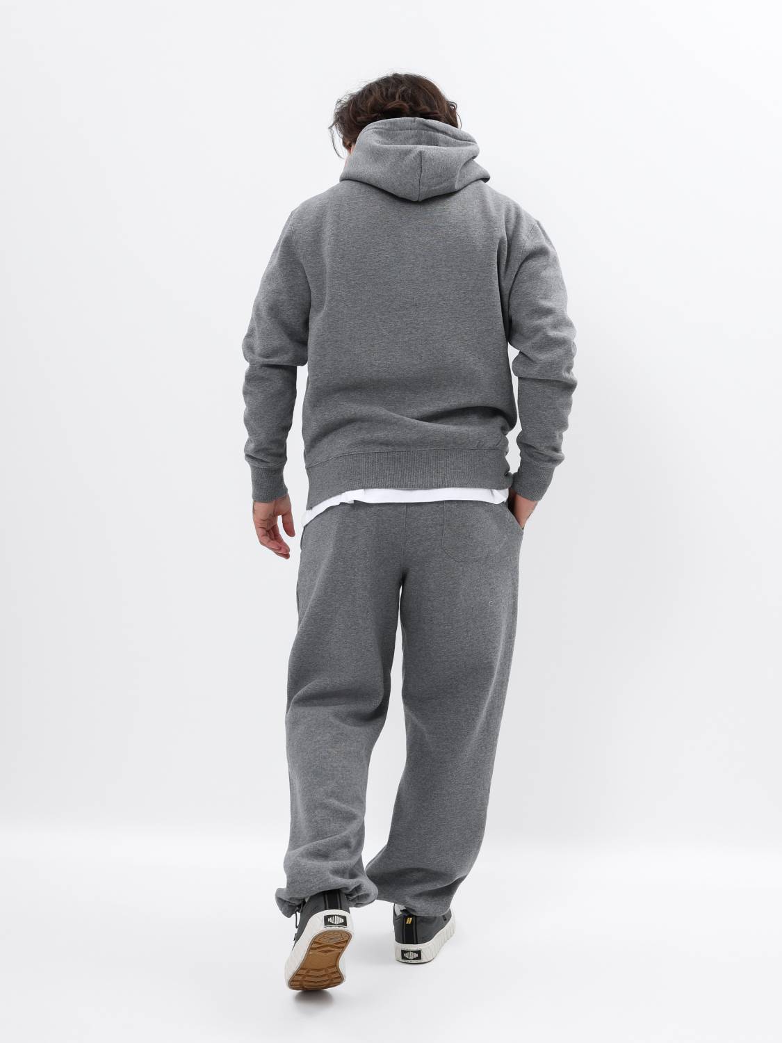 Худи / Толстовка "Essential Hoodie" (Medium Charcoal Heather) Alpha Industries
