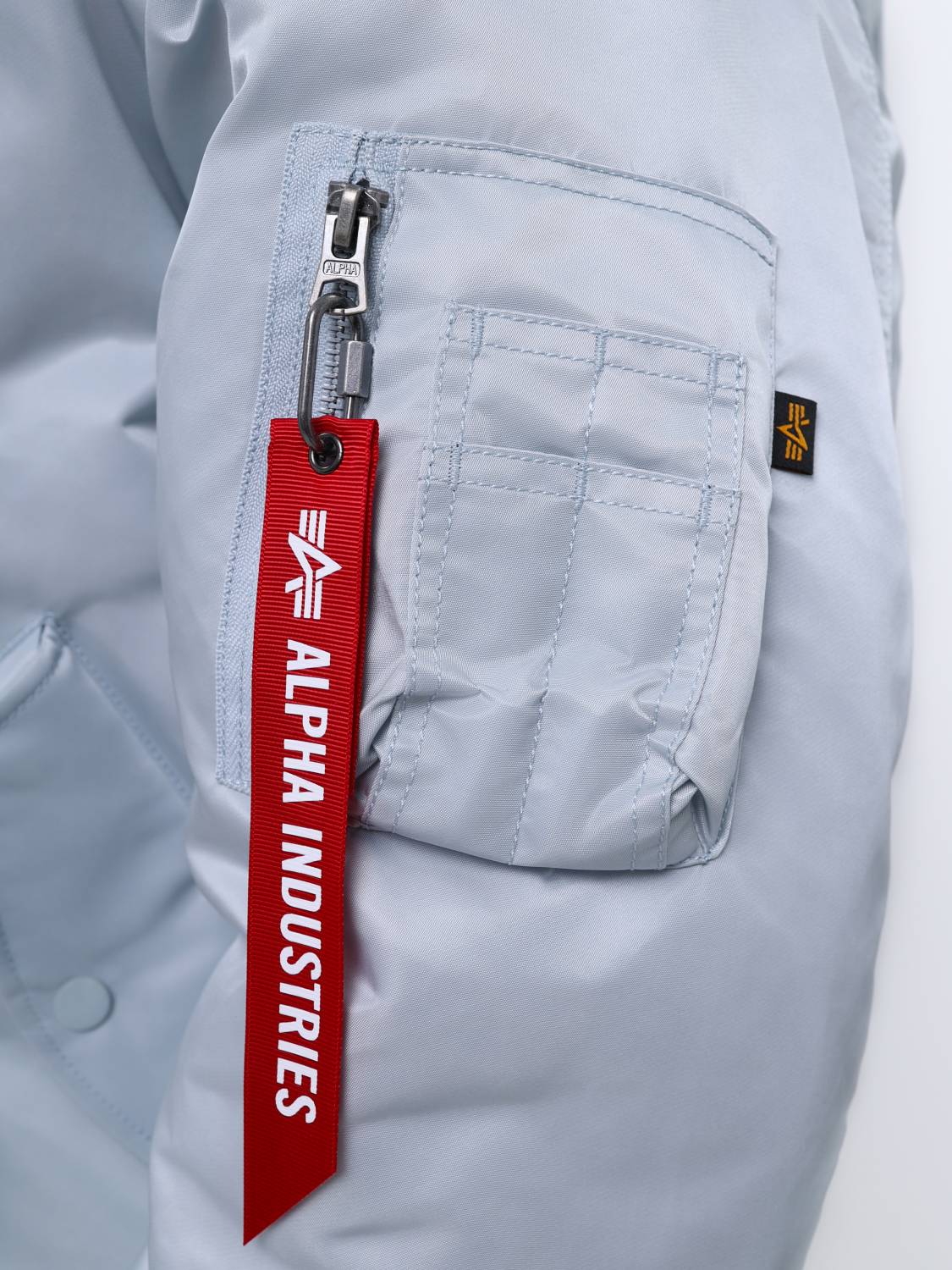 Куртка / Бомбер утепленный мужской ''MA-1'' (Mist) Alpha Industries Куртка / Бомбер утепленный мужской ''MA-1'' (Mist) Alpha Industries