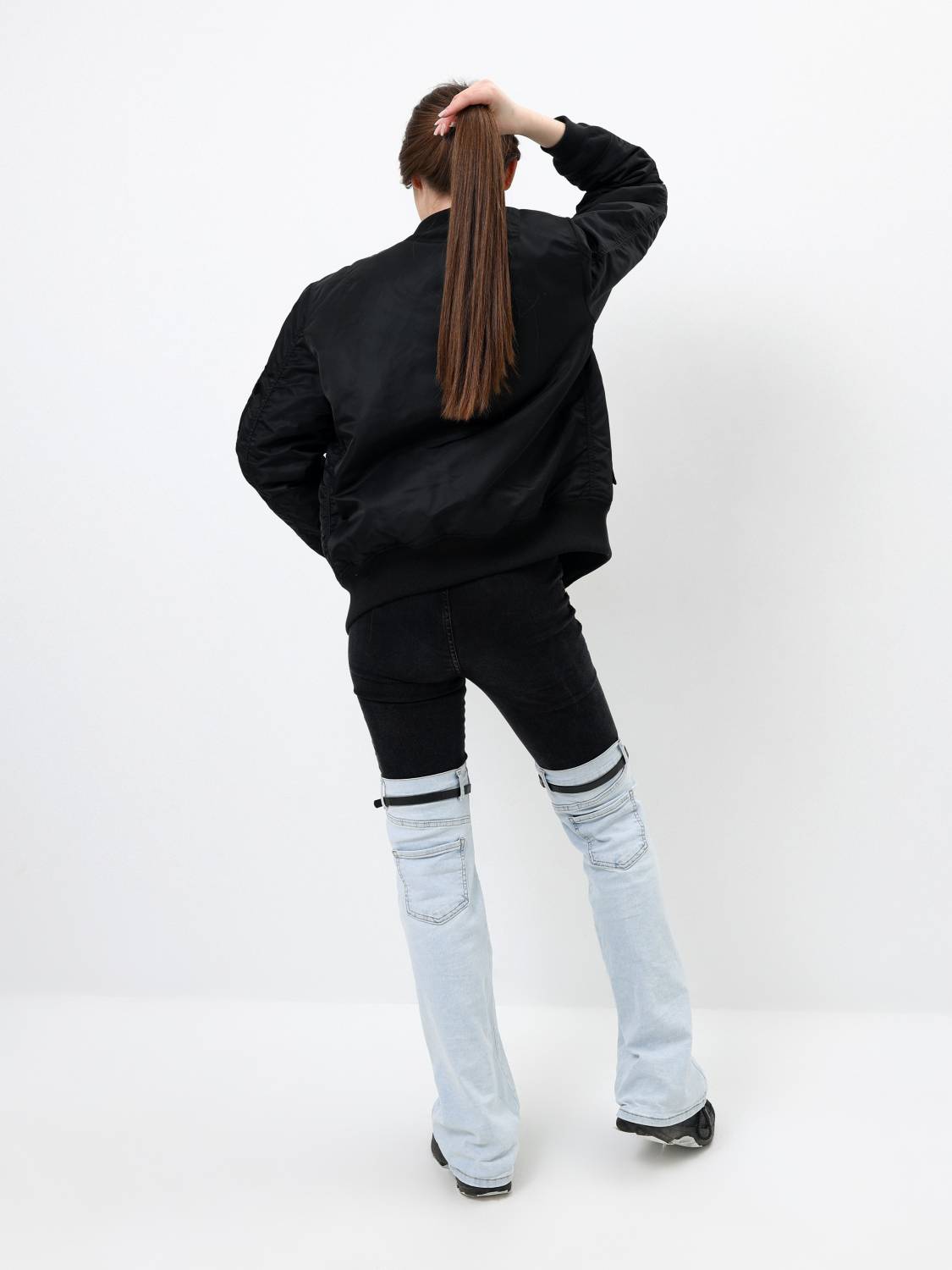 Куртка / Бомбер утепленный женский ''MA-1 W'' (Black) Alpha Industries