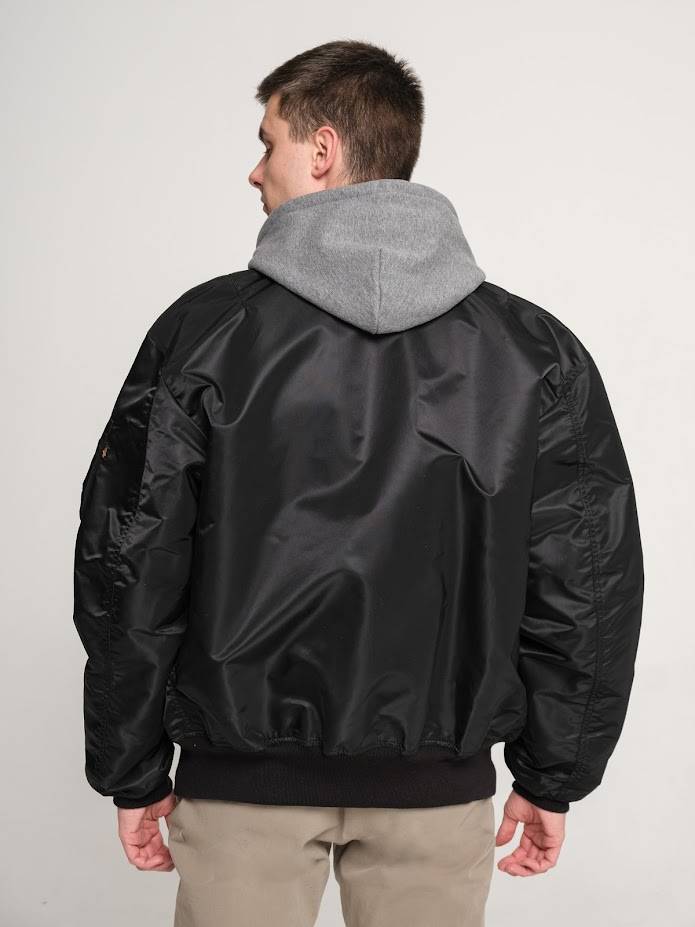 Куртка / Ветровка / Бомбер мужской оверсайз "L-2B MOD Gen II" (Black) Alpha Industries