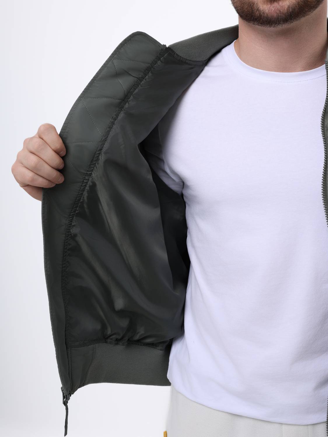 Куртка / Ветровка / Бомбер мужской "Logo L-2B Hunter Relaxed" (Field Gray) Alpha Industries Куртка / Ветровка / Бомбер мужской "Logo L-2B Hunter Relaxed" (Field Gray) Alpha Industries