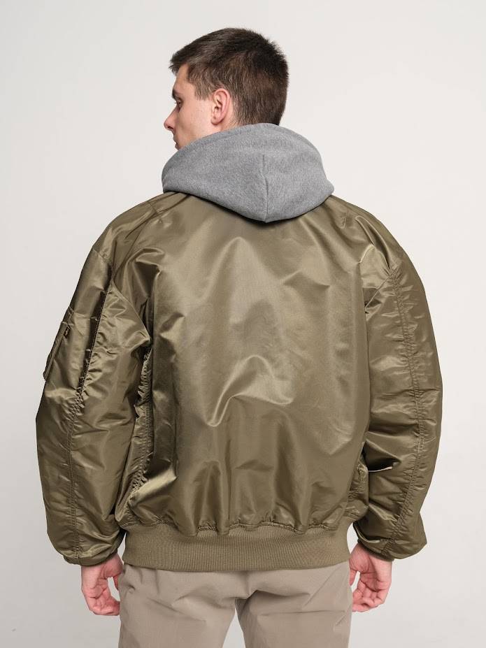 Куртка / Ветровка / Бомбер мужской оверсайз "L-2B MOD Gen II" (Olive Green) Alpha Industries