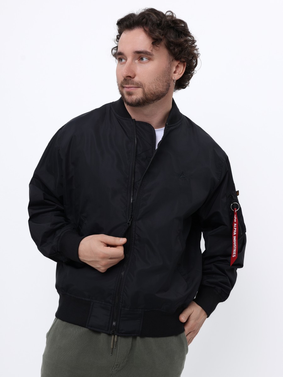 Куртка / Ветровка / Бомбер мужской "Logo L-2B Hunter Relaxed" (Black) Alpha Industries Куртка / Ветровка / Бомбер мужской "Logo L-2B Hunter Relaxed" (Black) Alpha Industries