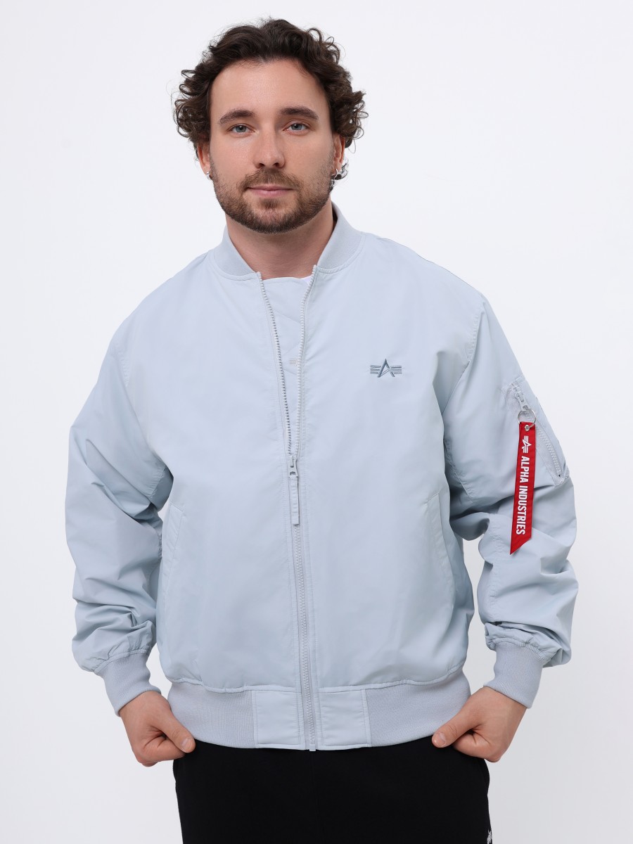 Куртка / Ветровка / Бомбер мужской "Logo L-2B Hunter Relaxed" (Mist) Alpha Industries Куртка / Ветровка / Бомбер мужской "Logo L-2B Hunter Relaxed" (Mist) Alpha Industries