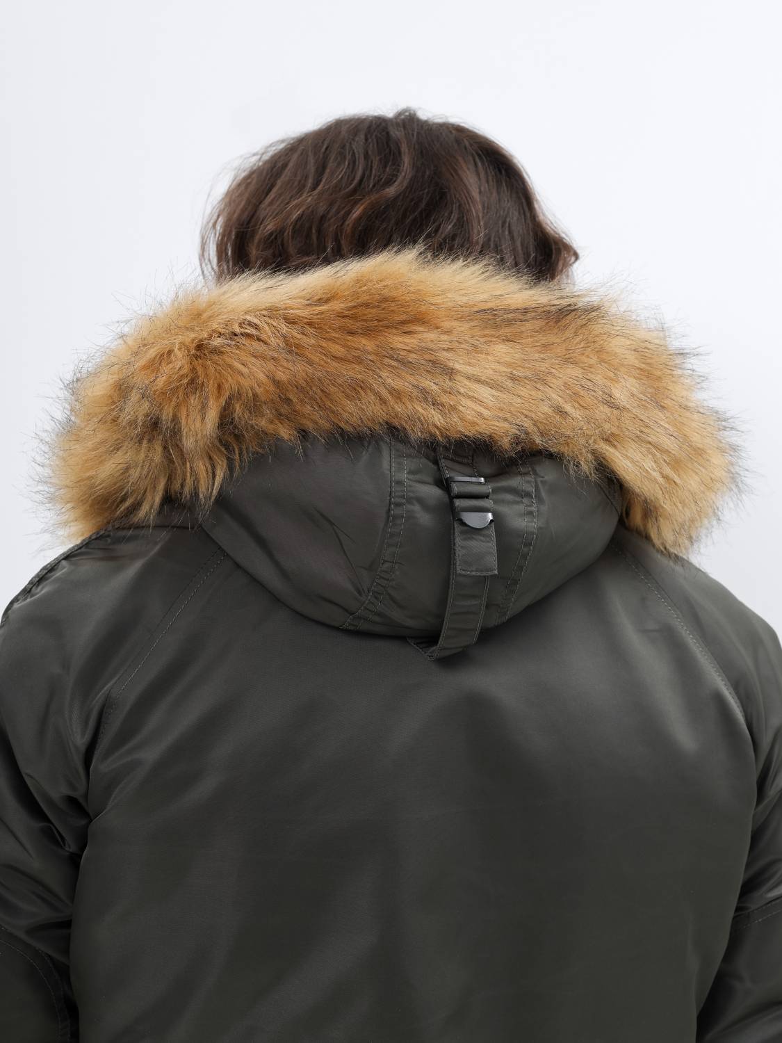 Куртка / Парка теплая мужская "Slim Fit N-3B" (Replica Grey) Alpha Industries