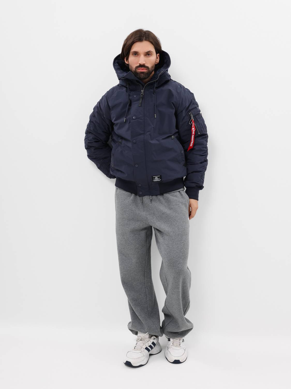 Куртка / Парка теплая мужская "N-2B Altitude" (Replica Blue) Alpha Industries