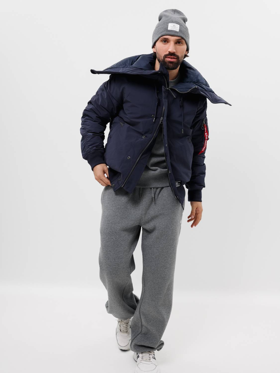 Куртка / Парка теплая мужская "N-2B Altitude" (Replica Blue) Alpha Industries
