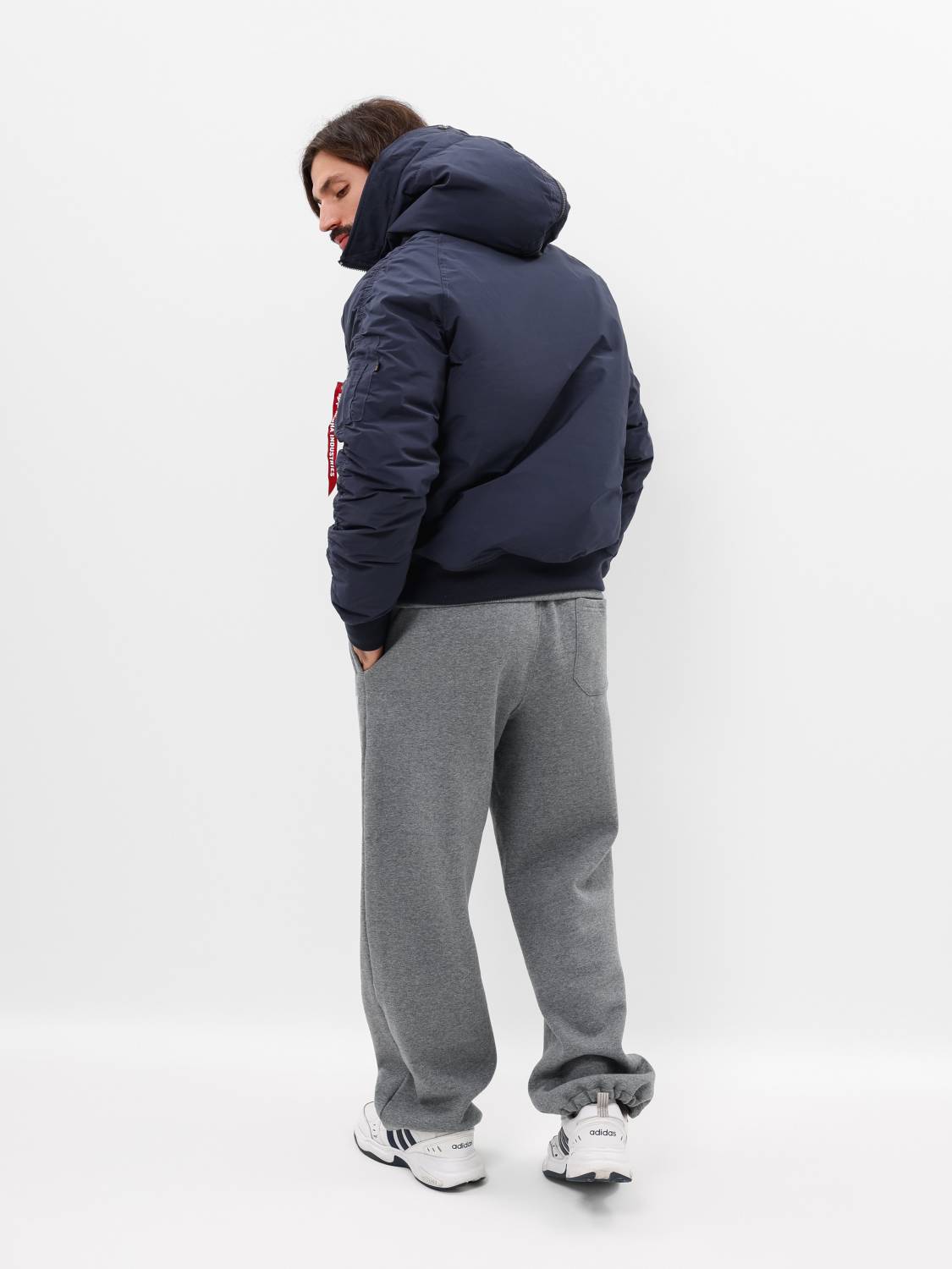 Куртка / Парка теплая мужская "N-2B Altitude" (Replica Blue) Alpha Industries
