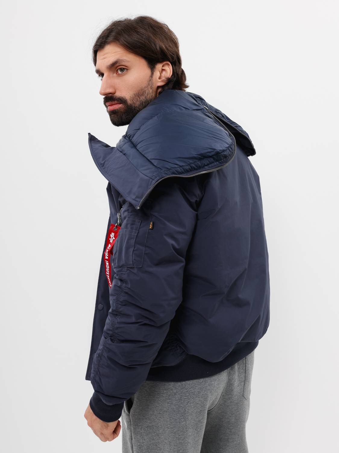 Куртка / Парка теплая мужская "N-2B Altitude" (Replica Blue) Alpha Industries