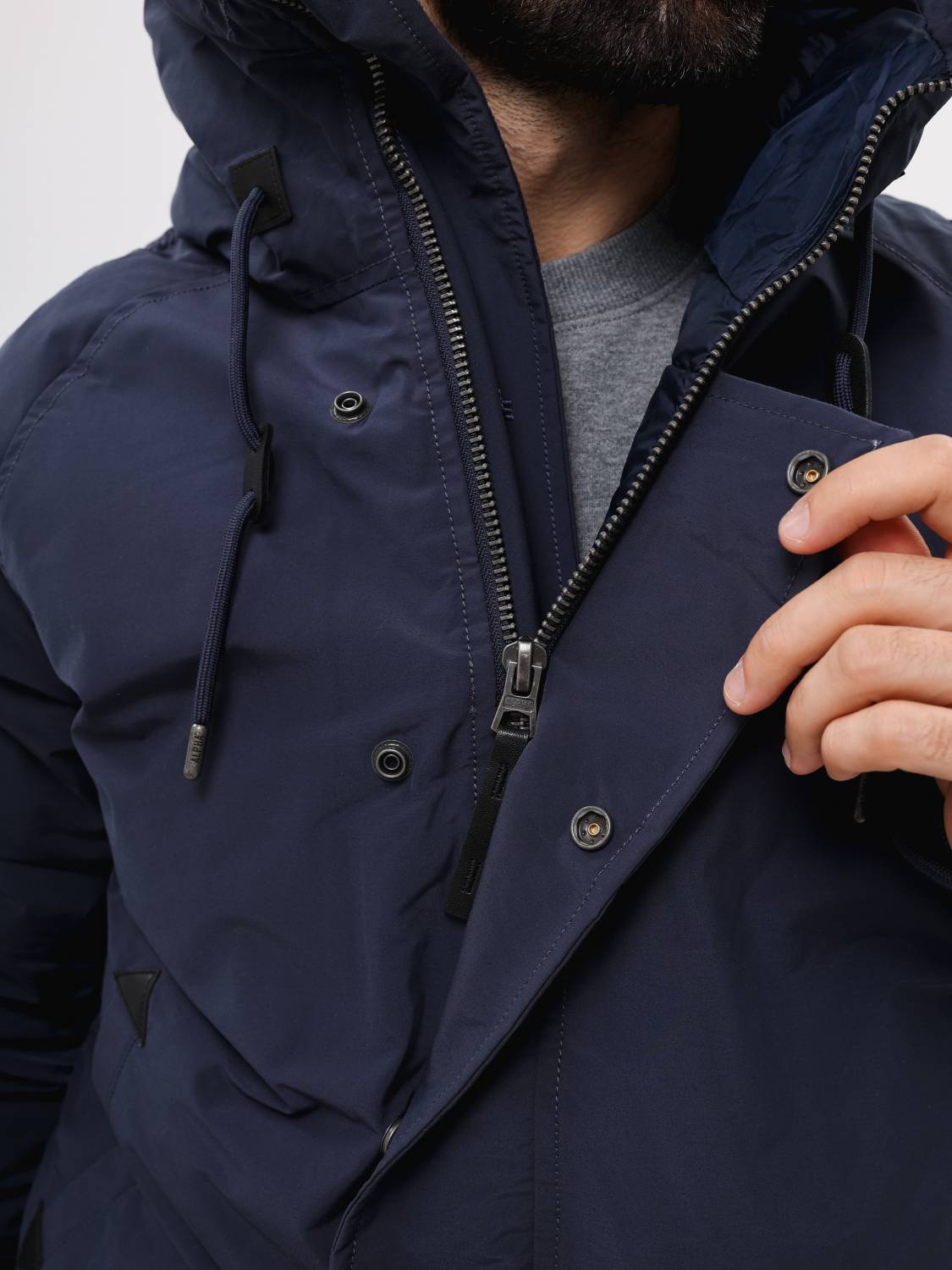 Куртка / Парка теплая мужская "N-2B Altitude" (Replica Blue) Alpha Industries