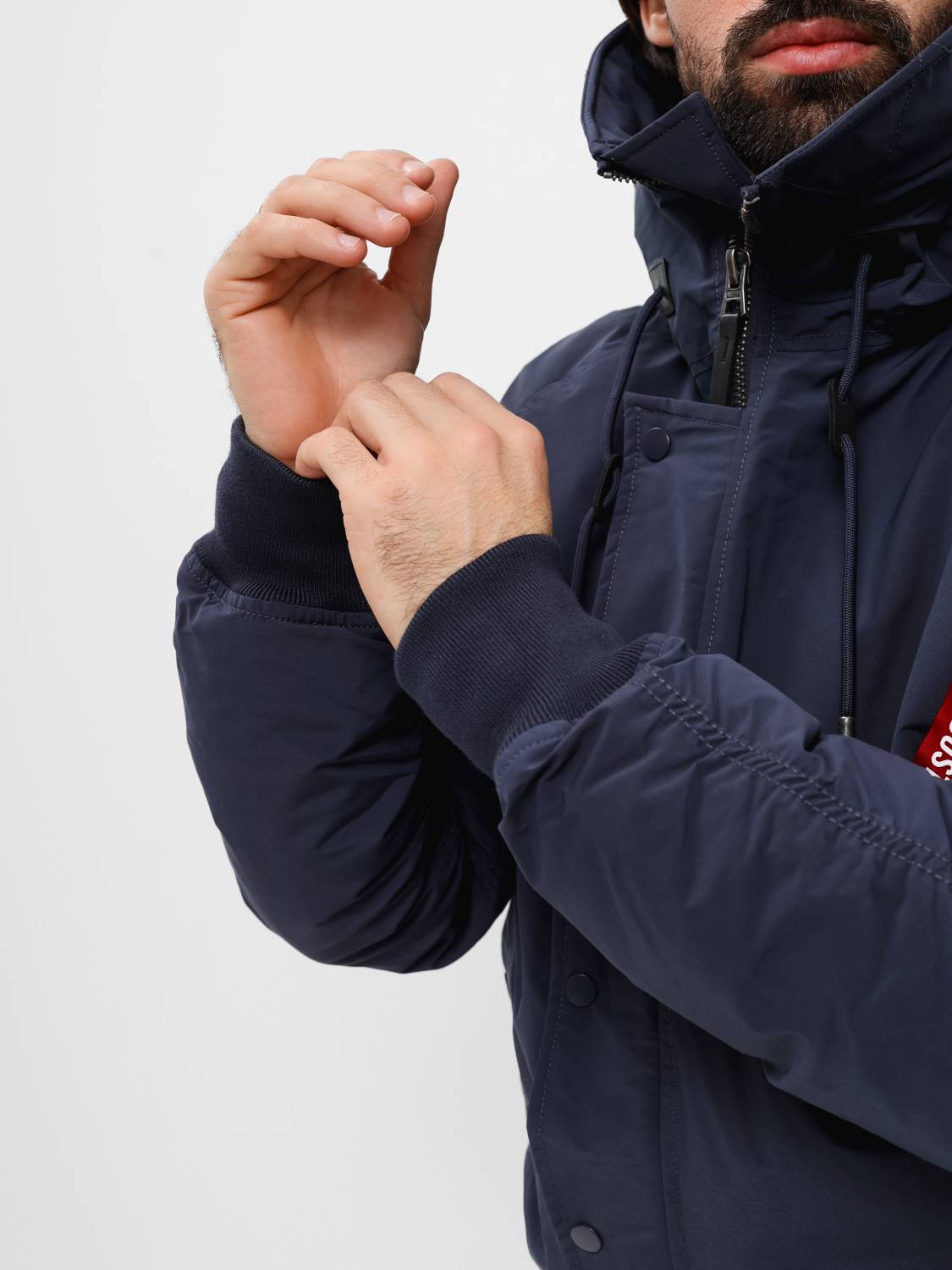 Куртка / Парка теплая мужская "N-2B Altitude" (Replica Blue) Alpha Industries