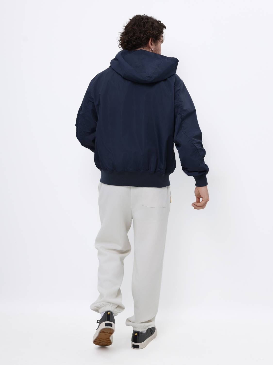 Куртка / Ветровка / Бомбер мужской "Logo L-2B Hooded Hunter" (Replica Blue) Alpha Industries Куртка / Ветровка / Бомбер мужской "Logo L-2B Hooded Hunter" (Replica Blue) Alpha Industries