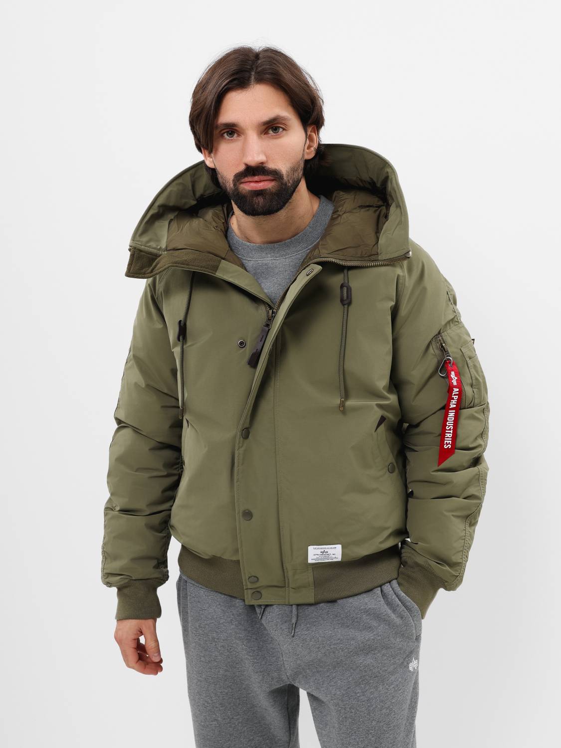 Куртка / Парка теплая мужская "N-2B Altitude" (OG-107 Green) Alpha Industries