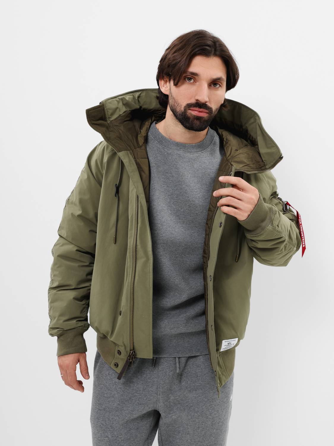 Куртка / Парка теплая мужская "N-2B Altitude" (OG-107 Green) Alpha Industries