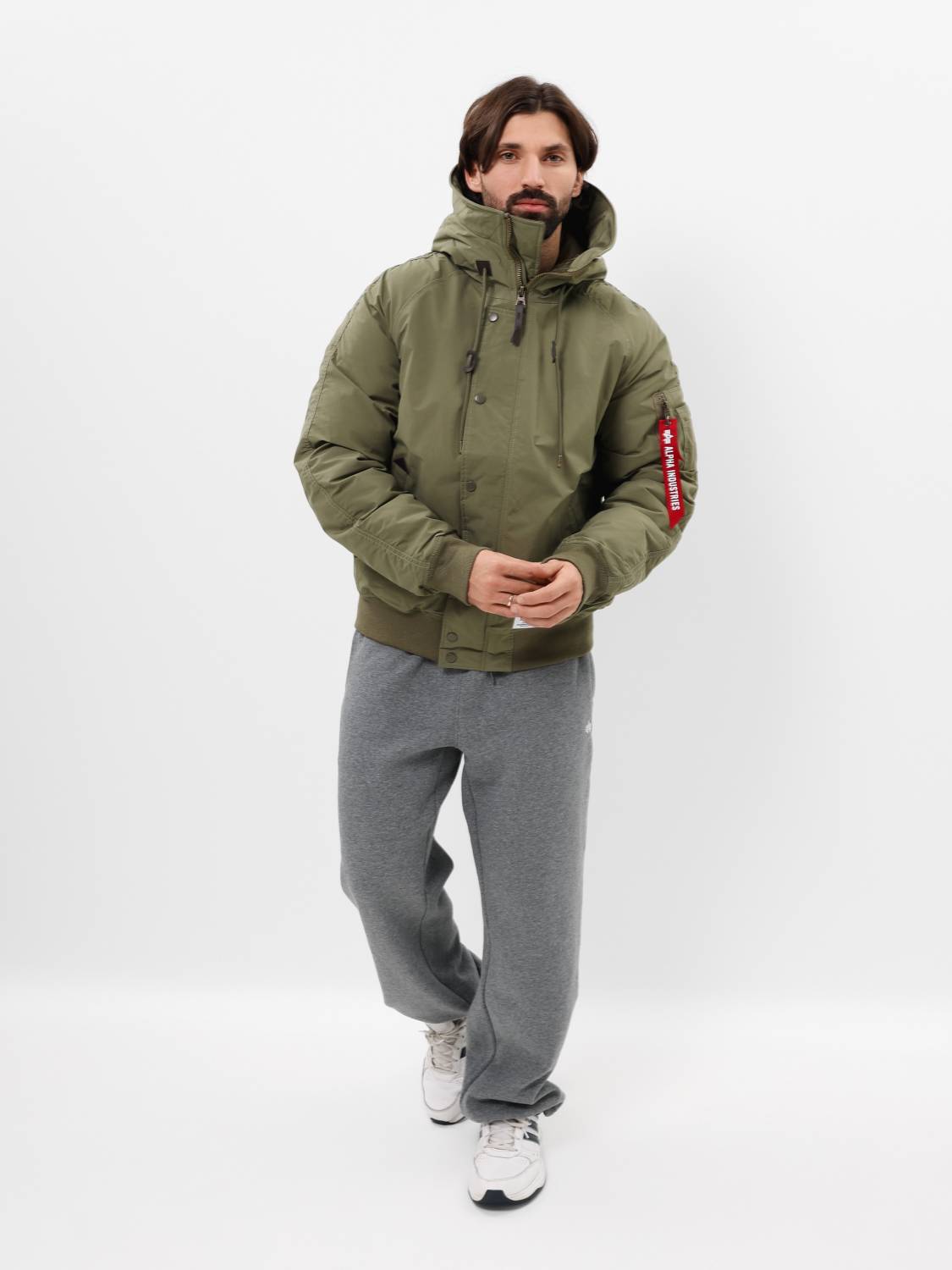 Куртка / Парка теплая мужская "N-2B Altitude" (OG-107 Green) Alpha Industries