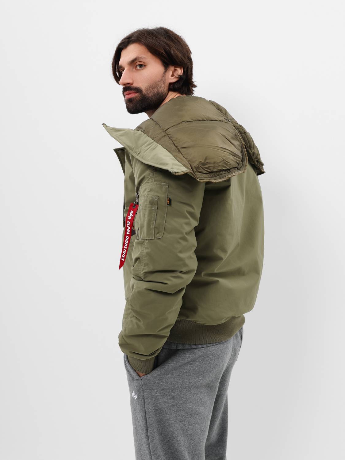 Куртка / Парка теплая мужская "N-2B Altitude" (OG-107 Green) Alpha Industries