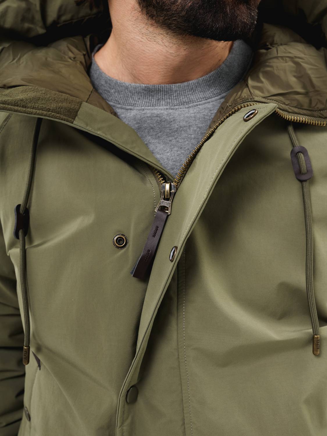 Куртка / Парка теплая мужская "N-2B Altitude" (OG-107 Green) Alpha Industries