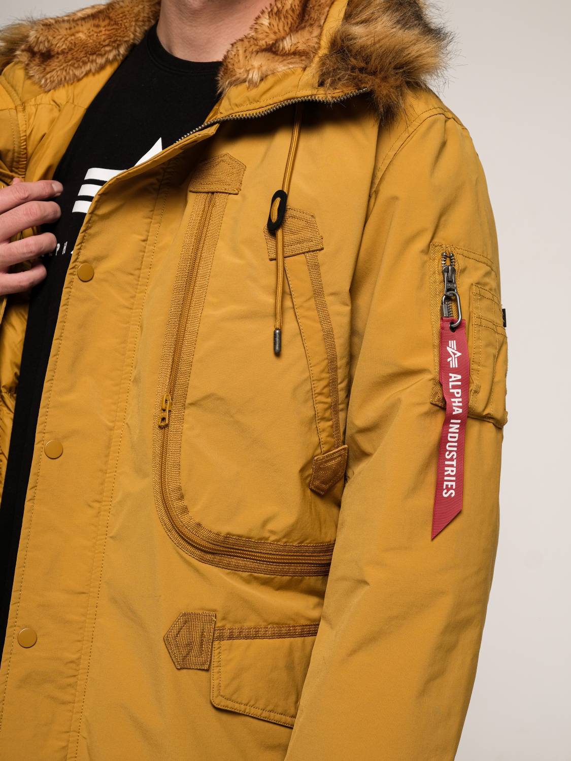 Куртка / Парка теплая пуховая мужская "N-3B Alpine Gen II" (Tumbleweed) Alpha Industries