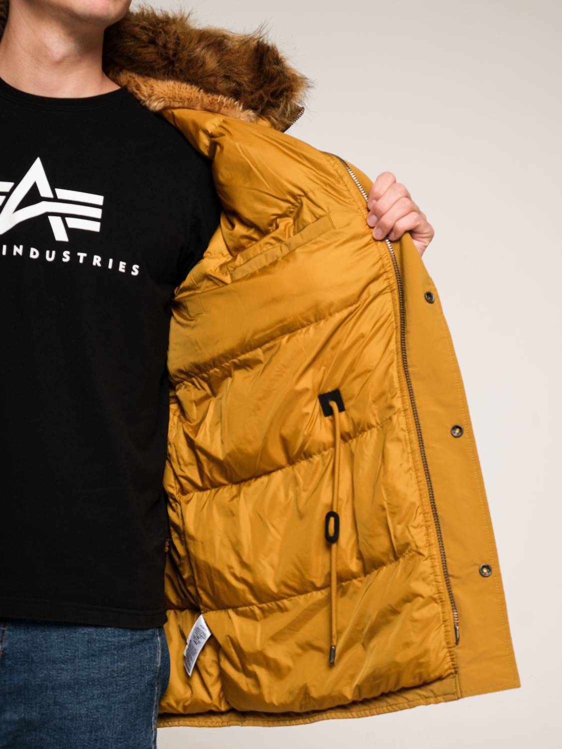 Куртка / Парка теплая пуховая мужская "N-3B Alpine Gen II" (Tumbleweed) Alpha Industries