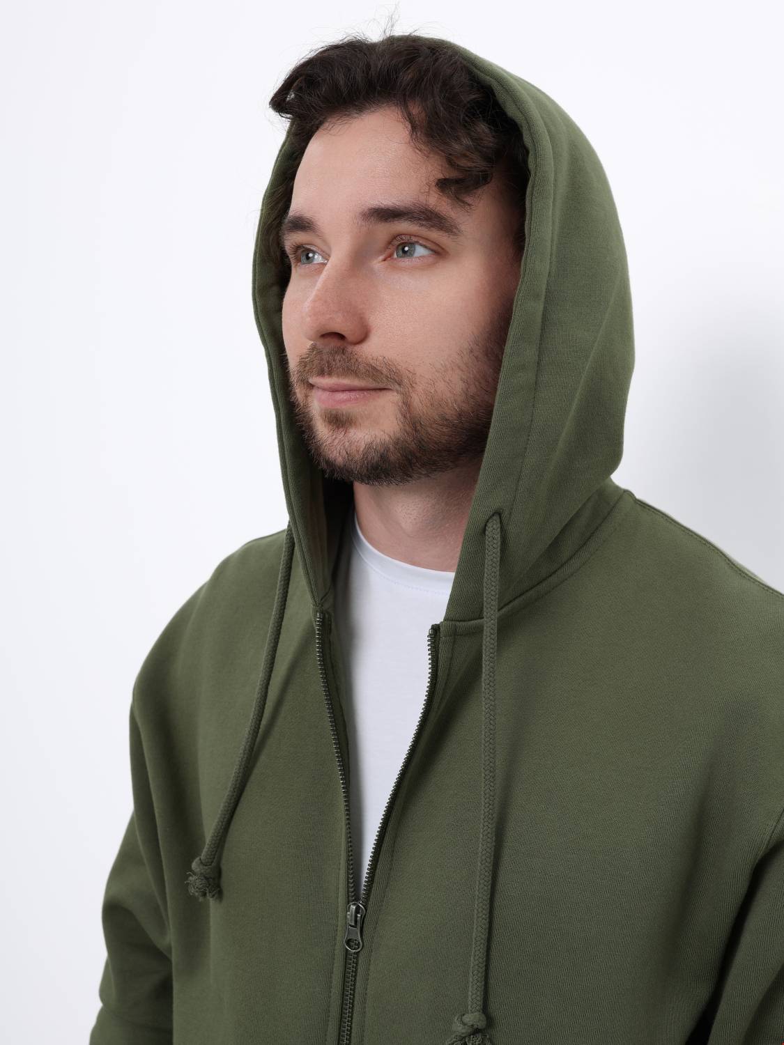 Худи / Толстовка на молнии "Utility Pocket Full Zip Up" (OG-107 Green) Alpha Industries