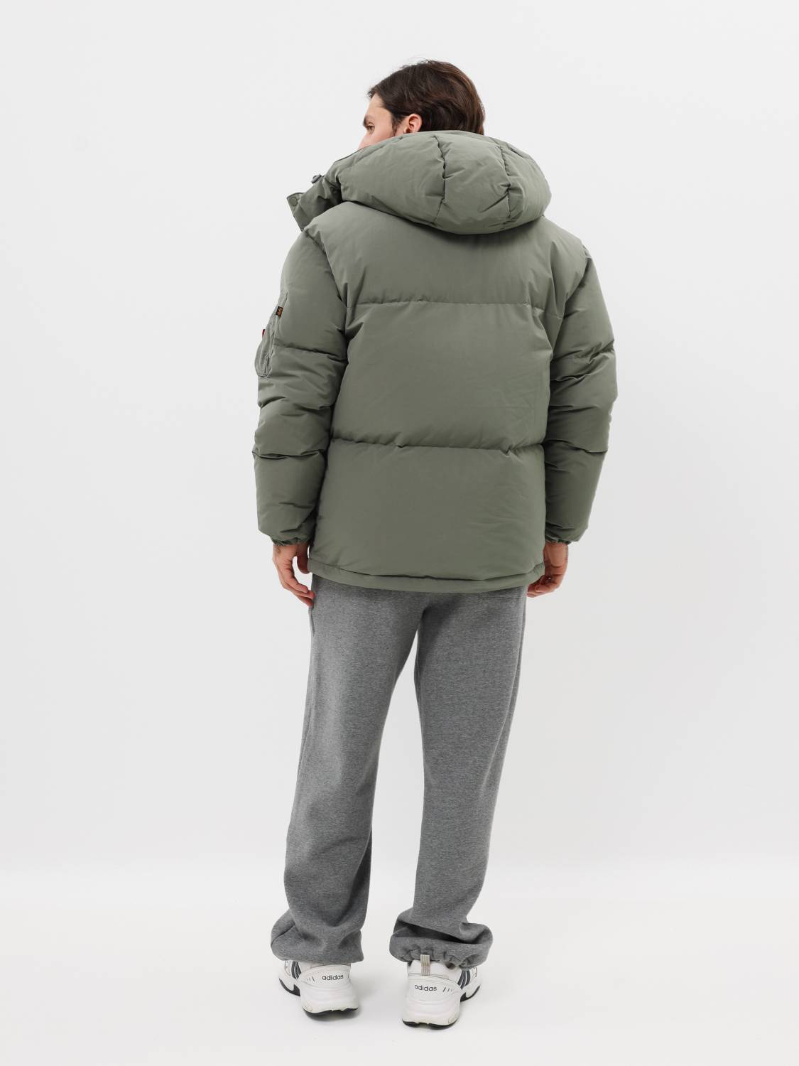 Пуховик / Парка теплая мужская "Puffer Parka" (Field Gray) Alpha Industries
