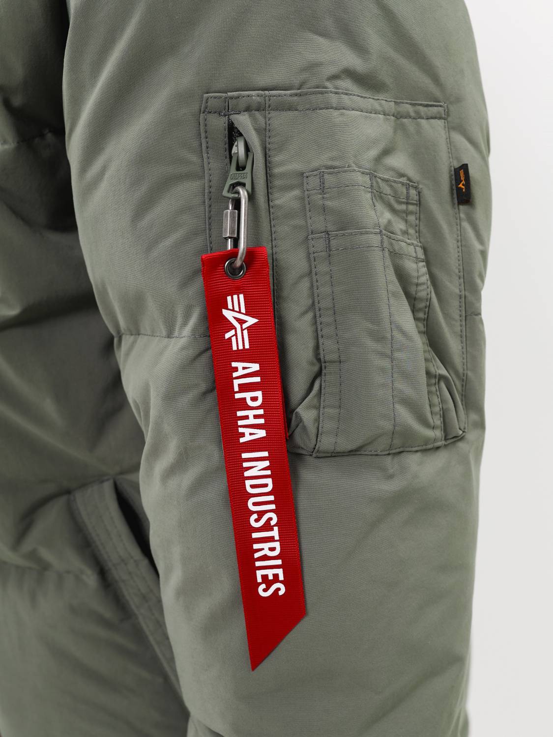 Пуховик / Парка теплая мужская "Puffer Parka" (Field Gray) Alpha Industries