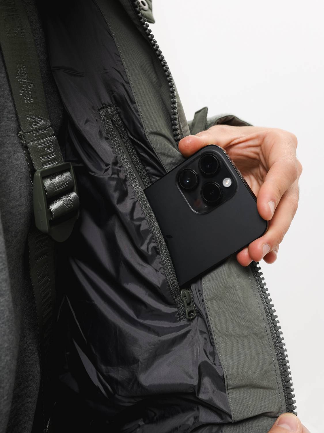Пуховик / Парка теплая мужская "Puffer Parka" (Field Gray) Alpha Industries