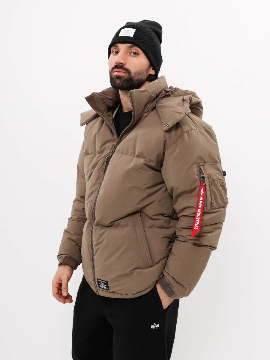 Пуховик / Парка теплая мужская "Puffer Parka" (Coyote Brown) Alpha Industries