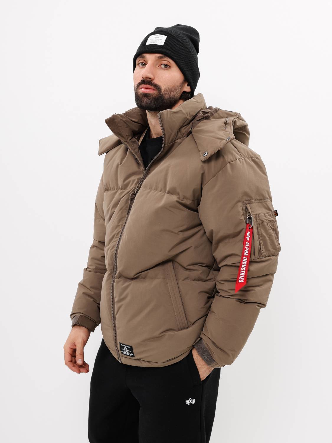 Пуховик / Парка теплая мужская "Puffer Parka" (Coyote Brown) Alpha Industries