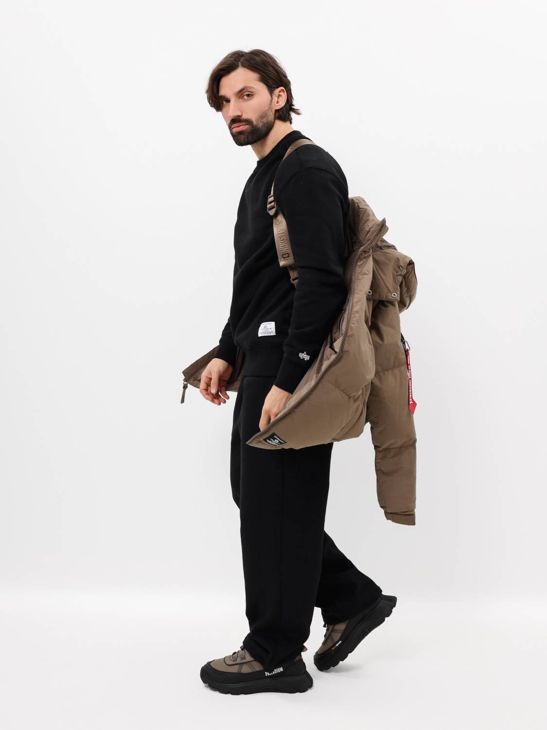 Пуховик / Парка теплая мужская "Puffer Parka" (Coyote Brown) Alpha Industries