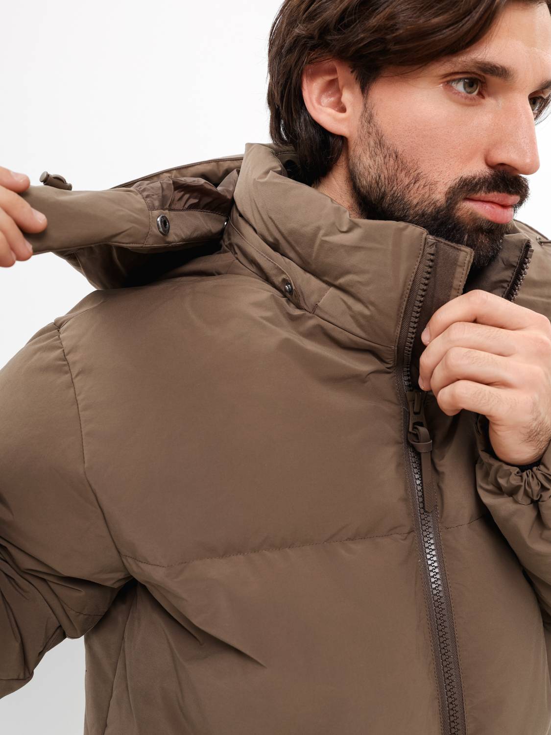 Пуховик / Парка теплая мужская "Puffer Parka" (Coyote Brown) Alpha Industries