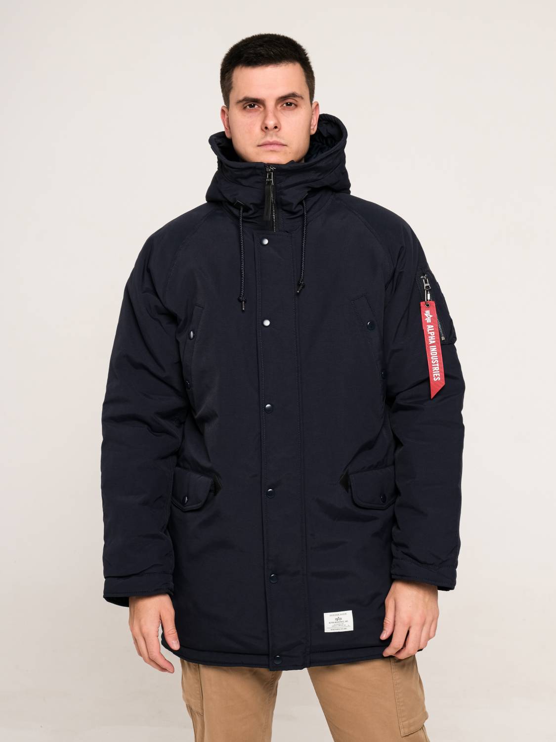 Куртка / Парка теплая мужская "N-3B Altitude MOD" (Replica Blue) Alpha Industries