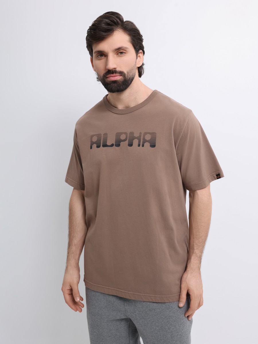 Футболка "Logos" (Coyote Brown) Alpha Industries