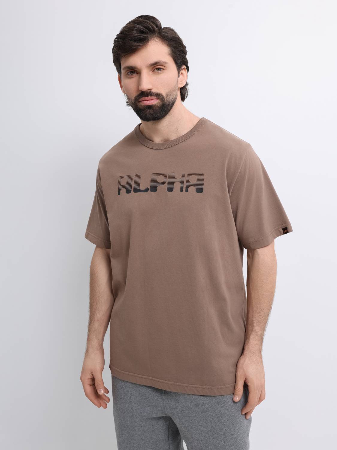 Футболка "Logos" (Coyote Brown) Alpha Industries